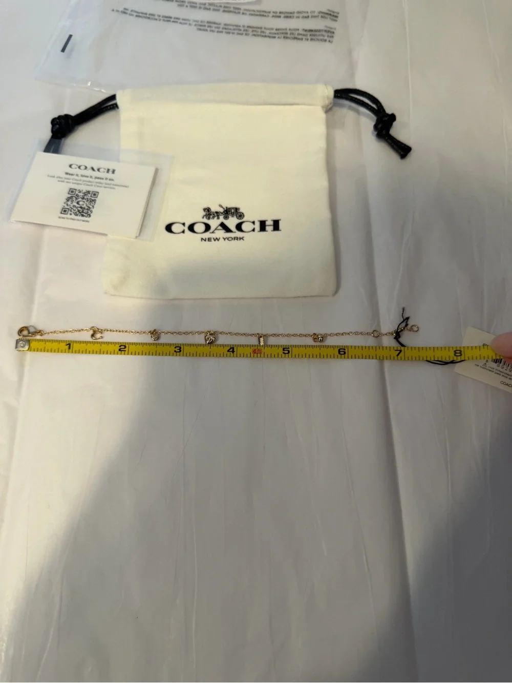 Coach Gold Tone Charm Bracelet NWT